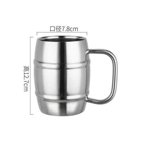Double Layer Steel Beer Cup 04 Stainless Steel Draft Beer Mi