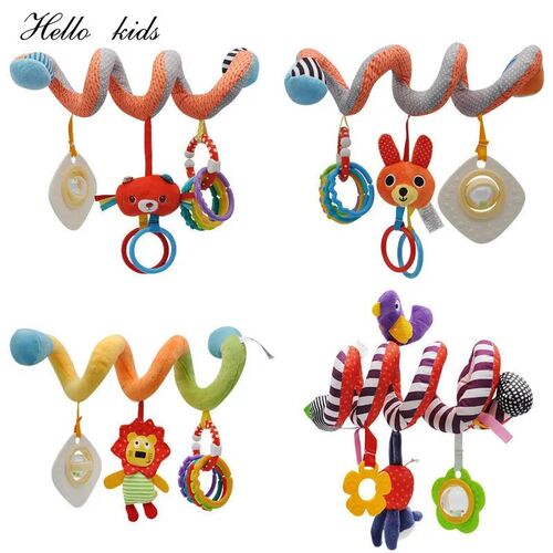 Black and White Baby Rattles Toys For Children Cow Activity
