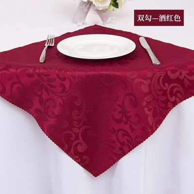 Polyester Jacquard Napkin Hotel Tablecloth Foldable Square W