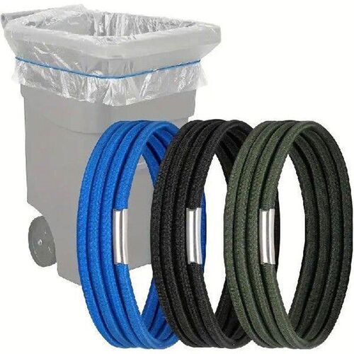 Elastic Trash Can Bands Colorful Adjustable Rubber Bands