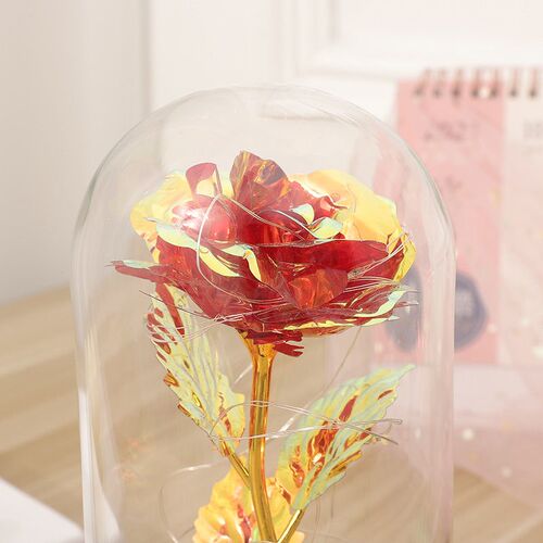 Glass Lampshade Immortalized Roses Chinese Valentines Day G