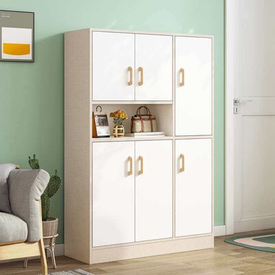 sliding door shoe cabinet home door large capacity high vert