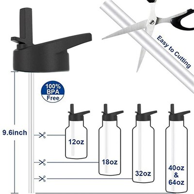 Replace Straw Flip Lid Flex Cap for Hydro Water Bottle Flask