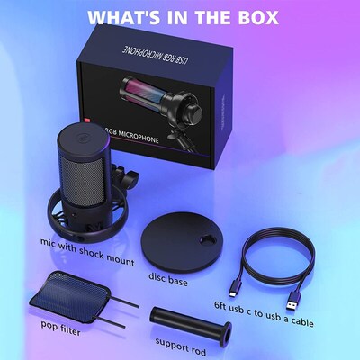 USB Microphone Studio Professional Condenser Microphone for