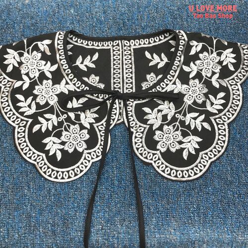 White Lace Fake Collar Blouse Detachable Collar For Women Cl
