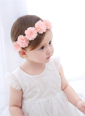 Baby Headband Flower Girls Bows Toddler Hair Bands for Baby