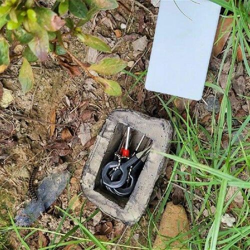 Hide-a-key Rock Secure Outdoor Key Holder Realistic Resin