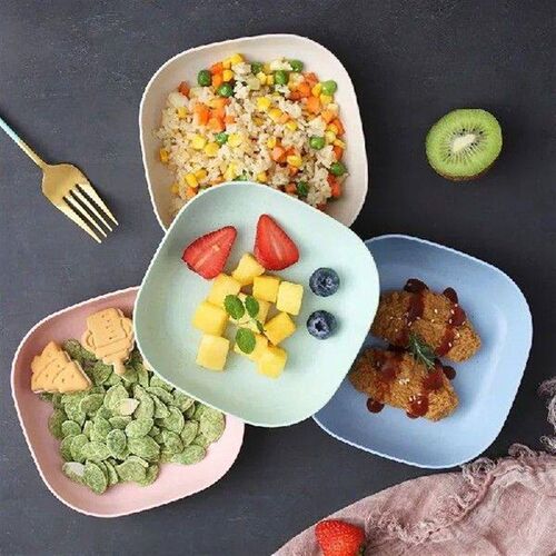 1Pcs Reusable Plastic Plate Tray Fruit Dessert Plate Home