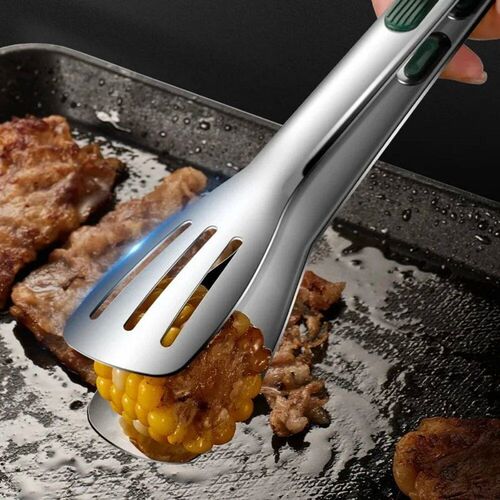 Stainless Steel Food Tongs BBQ Meat Salad Bread Clip Barbecu