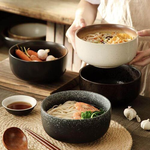 Tableware Ceramic-Bowls Porcelain Ramen Soup Wind-Bowl-Inch