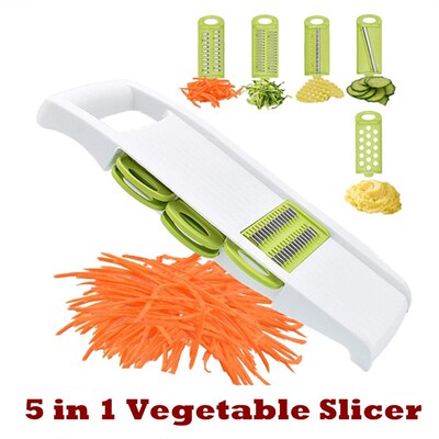 5 in 1 Mandoline Slicer Vegetable Slicer Cutter Shredder