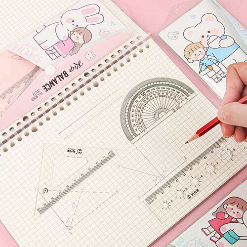 Cartoon Set Ruler Cute Children Stationery Multifunctional R