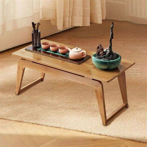 Small Coffee Table Foldable Low Floor Table for Floor