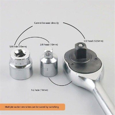 Socket Adapter Converters Reducers Set 3/8 To 3/8 to 1/4