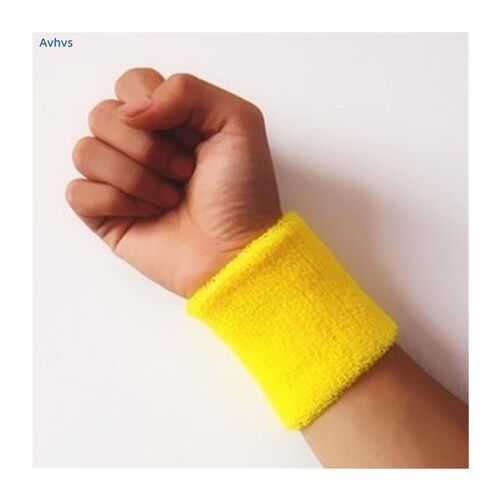 1pair Cotton Wristbands Sport Sweatband Hand Band Sweat Wris