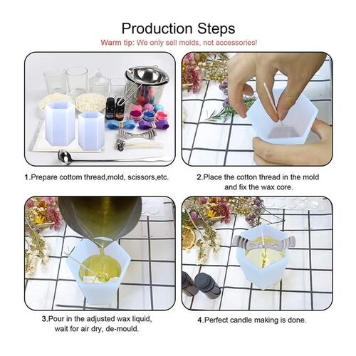 Cylinder Silicone Mold DIY Epoxy Resin Candle Mould Aromathe