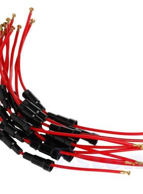 10Pcs AGC Fuse Holder Case In-Line Black Red Plastic Screw T