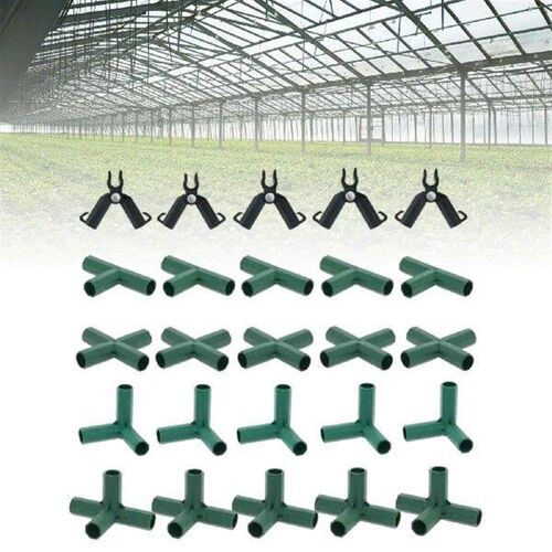 20x Greenhouse Frame Connector for Plant Stakes Flower