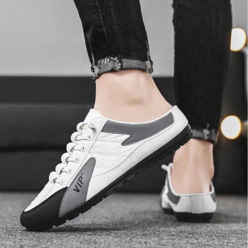 rendy Half Slippers Flat Casual Shoes for Men Classic Summer
