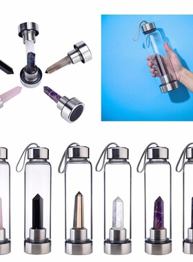 water bottle Drop Shipping Natural Crystal Point Healing Obe