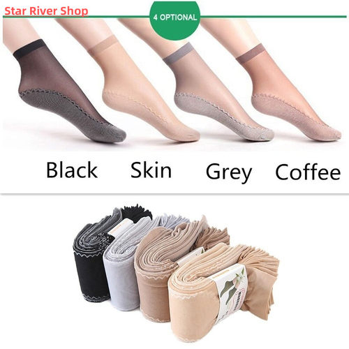 4 Pair Spring Summer Women Soft Socks Casual Non-Slip Bottom
