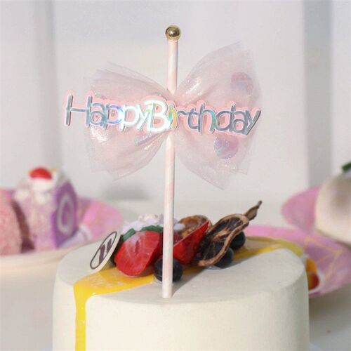 Happy Birthday Cake Topper 1st 2nd Birthday Party Decoration