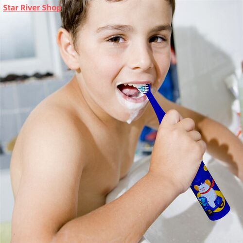 For Children Electric Toothbrush Cartoon Pattern Kids with R