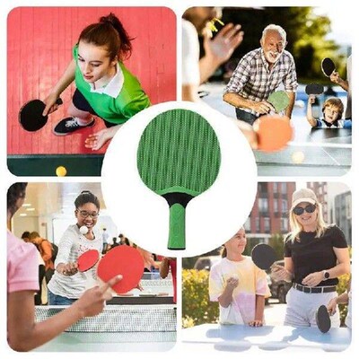 Table Tennis Racket Outdoor Pingpong Paddles Rubber Indoor