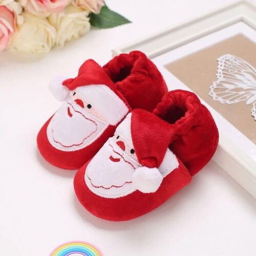 Christmas Warm Soft Shoes Baby Toddler First Walkers Winter