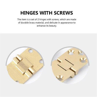 2 Pcs Black Cabinet Knobs Door Hooks Store Hinge Folding