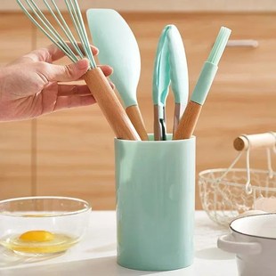 12PCS Food Grade Silicone Kitchen Cookware Utensils Turner S