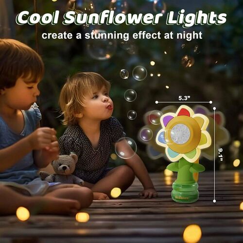3-speed Adjustment Sunflower Bubble Machine Adjustment Autom