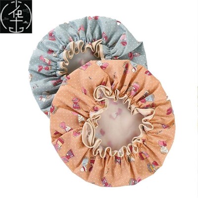 Shower cap for womens double thick waterproof shower cap