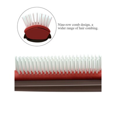 9-Rows 4 Color Detangling Hair Brush Denman Detangler Hairbr