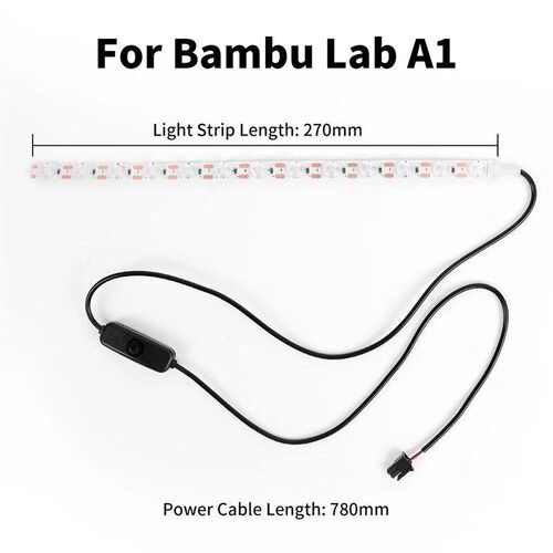 For Bambu Lab A1/A1 Led Light Strip Ra95 Fill Light 24V Whit