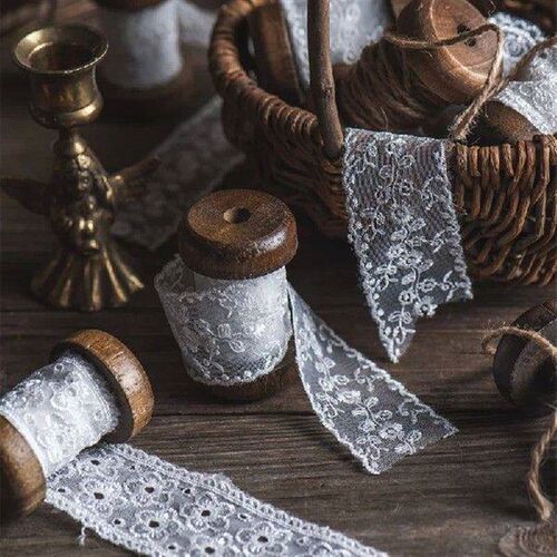 Retro Lace Spool Photography Props, Scene with Food