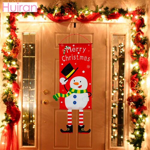 Merry Christmas Door Banner Hanging Ornament Christmas Decor