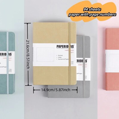 Hardcover A5 Bullet Journals Dot Notebook 188 Page 100gsm