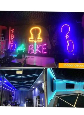 Neon LED Light Strip Flexible Silicone Set 5M 600 Lights Emb