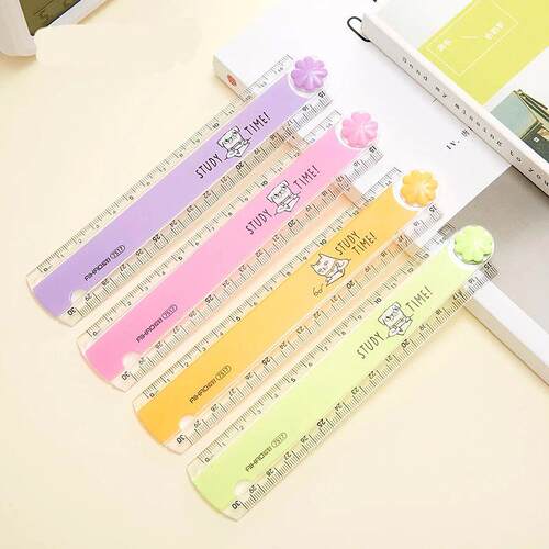 30 CM Kawaii Cute Kawaii Study Time  Folding Ruler Multifunc