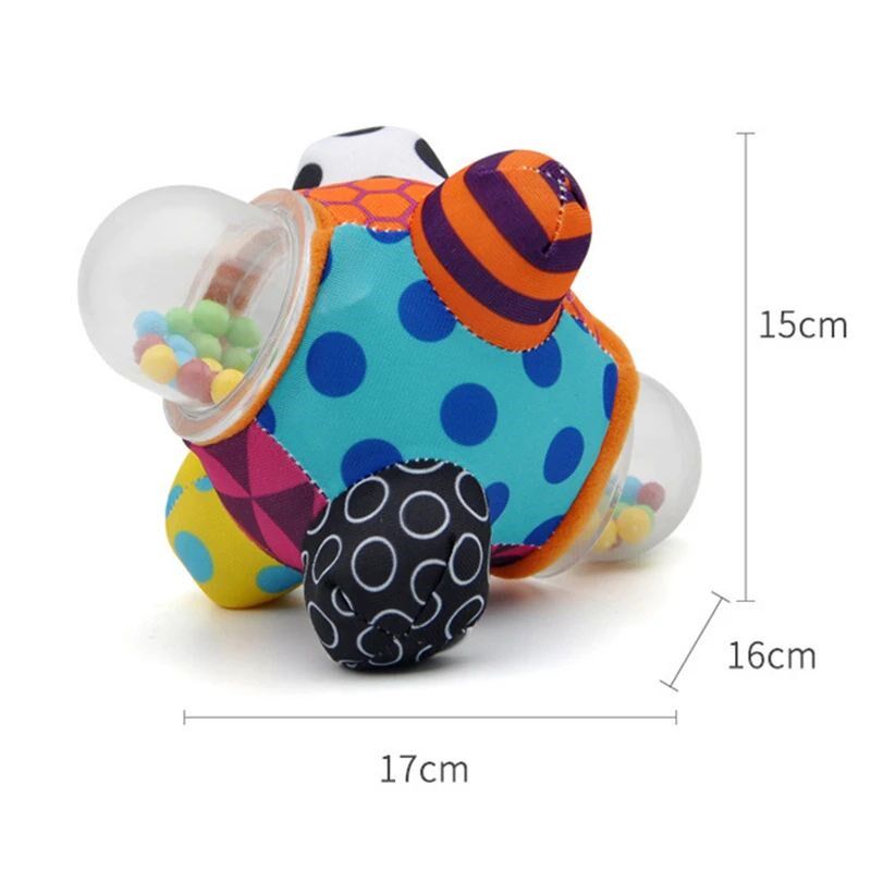 Baby Montessori Toys 0 12 Months Sensory Rattle Teether Gras