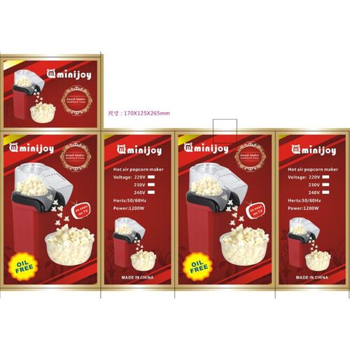 Oil Free Popcorn Maker Machine Corn Popper Mini  110V/220V