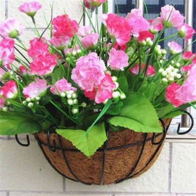 AT43-2 PCS Iron Wall Hanging Gentleman Basket 25Cm