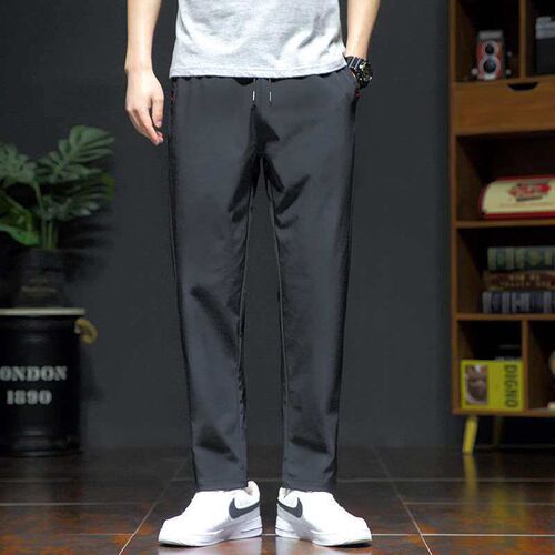 Ice Silk Pants Mens Summer Thin tendy Casual Pants Loose To