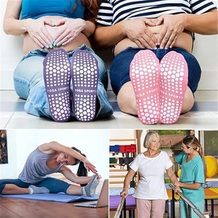 Grip Socks for Women, Non Slip Pilates Yoga Socks with Doubl