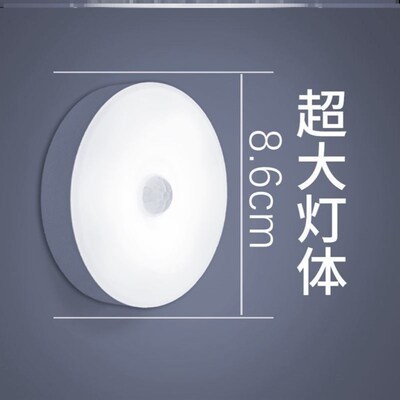 PIR Motion Sensor LED Night Light USB Rechargeable Lamp