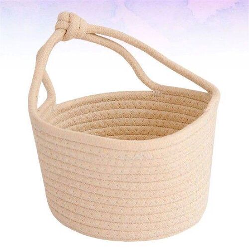 Cotton Rope Storage Basket Nursery Hanging Woven Planter