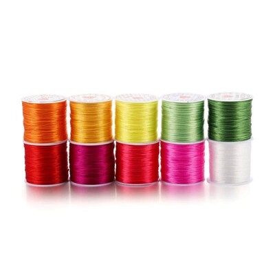 10/40M 1mm Elastic Thread Round Crystal Line Nylon Rubber Sr