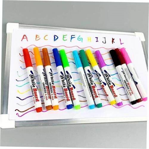12 Colors Whiteboard Markers Erasable Colorful Marker Pens L
