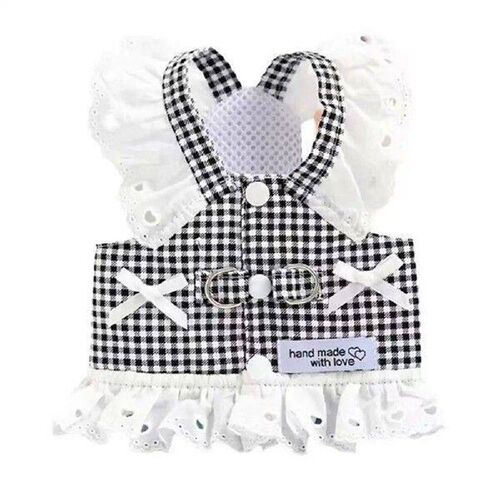 Comfortable Cotton Pet Suspender Skirt Grid Traction Buckle